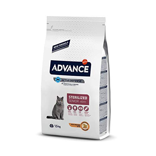 ADVANCE Senior Sterilized- Pienso para Gatos Adultos Esterilizados Senior - 1,5kg