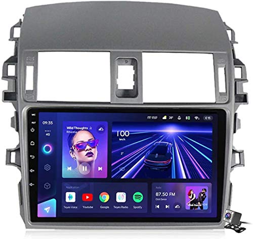 Android 10 Autoradio 2 DIN Car Stereo Coche GPS Navegacion para Toyota Corolla 10 E140 E150 2006-2013 Soporte Carplay Android Auto/Multimedia FM RDS DSP/Control Volante/Hands-Free Calls