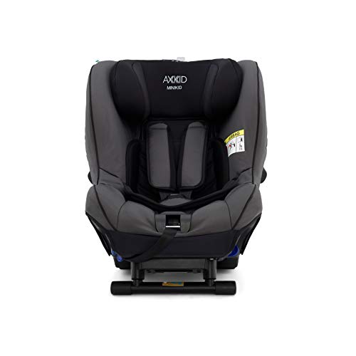 AXKID MINIKID 2 Silla de Coche Grupo 0, 1 y 2, Asiento de Automóvil para Niños de 0-25 Kg, Sillita para Coche, Silla de Coche de Bebé de 6 Meses hasta 6 Años (Gris)