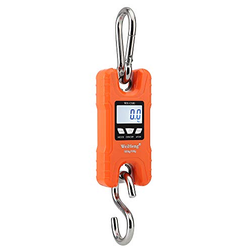 Báscula,Funien Báscula de grúa digital de servicio pesado 500 kg / 1102 Lbs Báscula de equipaje colgante multifunción con retroiluminación LED Unidad kg / Lb para viajes de pesca en el mercado y más Báscula,Funien Báscula de grúa digital de servicio pesado 500 kg / 1102 Lbs Báscula de equipaje colgante multifunción con retroiluminación LED Unidad kg / Lb para viajes de pesca en el mercado y más