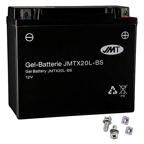 Batería de gel YTX20L-BS para XLH 883 Sportster, año de construcción 1997-2003 de JMT.