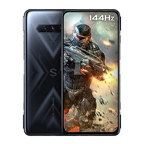 Black Shark 4 [5G] - Smartphone 8+128GB, Pantalla 144Hz 6,67”, Snapdragon 870, 48MP Triple Cámara, Batería 4500mAh, LPDDR5 RAM + UFS3.1 Storage, Negro (Versión Global)