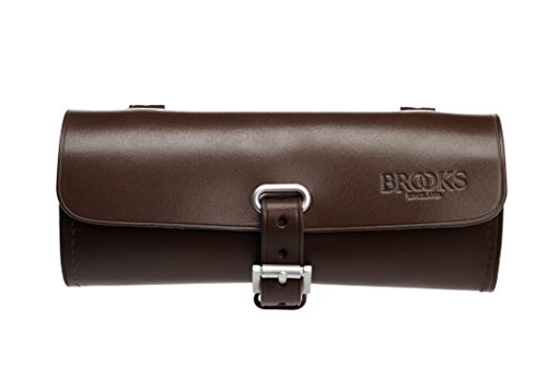 Brooks Challenge - Bolsa de Piel para el sillín, Color Negro marrón marrón