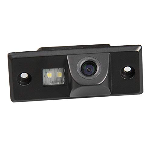 Cámara de Aparcamiento de visión Trasera HD 720p para monitores universales (RCA) (Color: Negro) para Skoda Fabia VW TIGUAN Santana Touareg Polo Sedan Passat B5 Golf V MK4