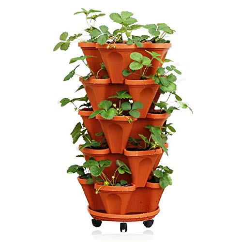 Camas Elevadas para El Jardín Apilable Torre Flor De Múltiples Capas Tiesto Cuatro Pétalo Vertical Sembradora con 1 Bandeja Apilable Ruedas 5 Torre De La Flor por Un Jardín Vegetal Fresa Naranja Camas Elevadas para El Jardín Apilable Torre Flor De Múltiples Capas Tiesto Cuatro Pétalo Vertical Sembradora con 1 Bandeja Apilable Ruedas 5 Torre De La Flor por Un Jardín Vegetal Fresa Naranja