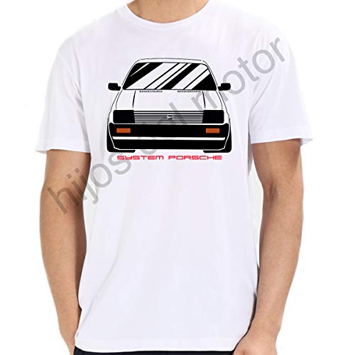 Camiseta Seat Ibiza mk1 System Porsche (Blanco, S)