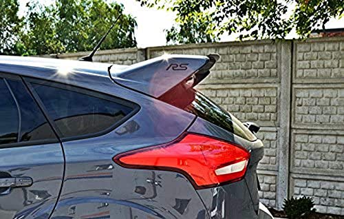 Coche Alerón Trasero Rear Spoiler para Focus MK3 RS,ABS Car Rear Trunk Techo Spoiler Lip Wing,Coche Spoiler Maletero ala Cola,Negro