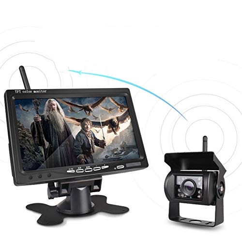 Copia De Seguridad Kit De Monitor De La Cámara, 7'' LCD Vista Posterior Monitor Con IP67 Impermeable Cámara De Visión Nocturna Copia De Seguridad De Visión Trasera, Supoort Conexión De Cable Y De Copia De Seguridad Kit De Monitor De La Cámara, 7'' LCD Vista Posterior Monitor Con IP67 Impermeable Cámara De Visión Nocturna Copia De Seguridad De Visión Trasera, Supoort Conexión De Cable Y De