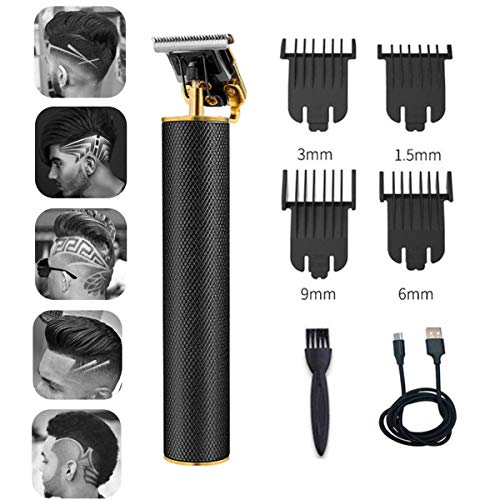 Cortapelos para hombres recortadora para niño T-Blade Hair Trimmer Peluquería corte de pelo Kit de aseo máquina profesional recargable inalámbrico silencioso