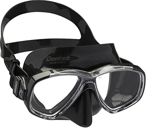 Cressi Perla Gafas de Snorkeling, Unisex Adulto, Negro, Talla Única