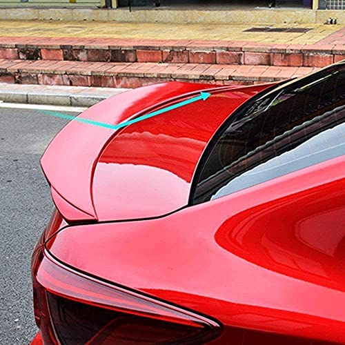 DIQON Abs Auto Wing Spoiler Accesorios de Coche Spoiler Trasero para Mazda 3 Axela Sedan 4 Puertas 2014 2015 2016 2017 Accesorios de Coche, Incoloro, Blanco, Incoloro, Rojo