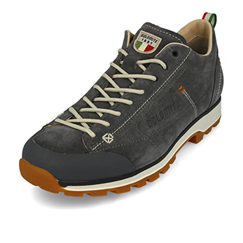 Dolomite Zapato Cinquantaquattro Low, Botas de montañismo Hombre, Gris Gunmetal Canapa Beige, 47 EU