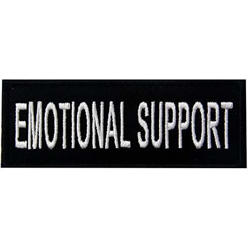 Emotional Support Soporte emocional Servicio de Animales Emblema de Chalecos/Arneses Broche Bordado de Gancho y Parche de Gancho y bucle de cierre