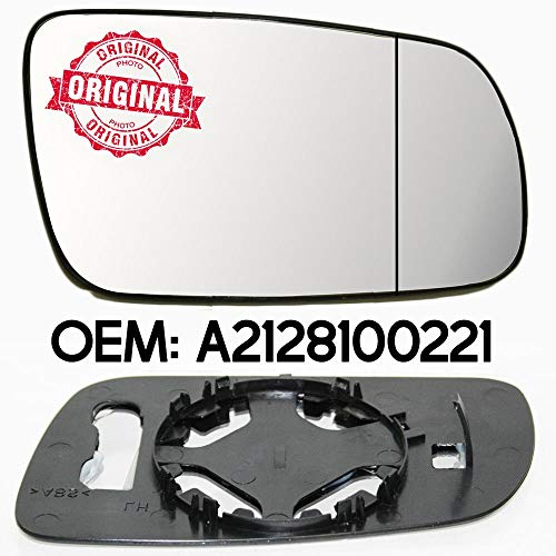 Espejo retrovisor derecho de cristal gran angular compatible con Octavia a partir de 1997 OEM A2128100221