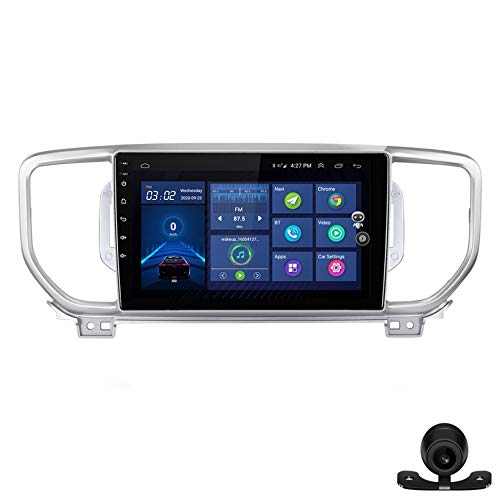 Estéreo del coche radio de navegación por satélite FM AM Reproductor multimedia Android 10.0 Autoradio Pantalla táctil Navegación GPS para KIA Sportage 4 KX5 2016-2019 Soporte Bluet(Color:WiFi 2G+32G)