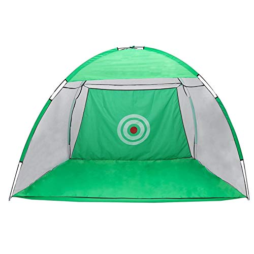 Feixunfan Red de Golf Pantalla de Impacto de Servicio Pesado Profesional Golf Capacitación Net Training Mat Tent Set para Interior al Aire Libre (Color : Verde, Size : One Size)