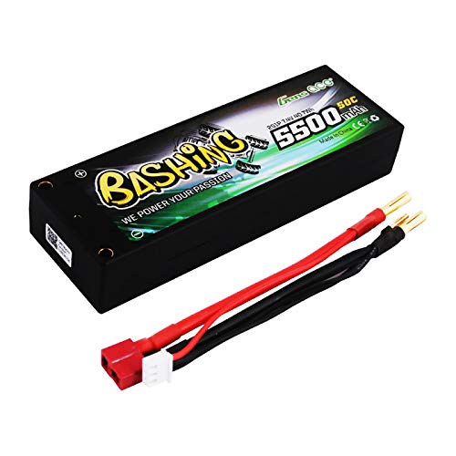 Gens ace Batería Personas 5500mAh 2S 7.4V 50C HardCase RC 10 # Lipo con Conector a T