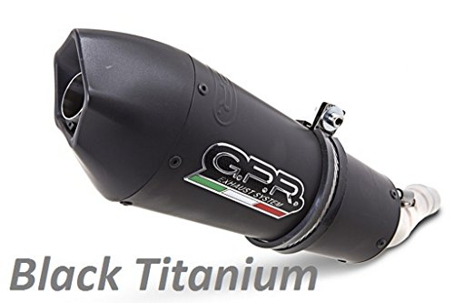 GPR EXHAUST SYSTEM GPR Tubo de escape para moto Guzzi Sport 1200 4 V 2006/07 Terminal Autorizada y katalysiert con especial Conector serie la Evo Black Titanium
