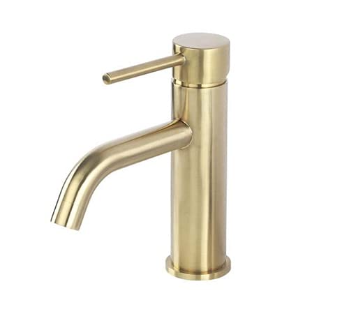 Grifo de la cocina Grifo de lavabo de baño de acero inoxidable Grifo mezclador de agua fría y caliente Grifo de fregadero de una manija Grifo de oro cepillado montado en la cubierta Grifo de la cocina Grifo de lavabo de baño de acero inoxidable Grifo mezclador de agua fría y caliente Grifo de fregadero de una manija Grifo de oro cepillado montado en la cubierta