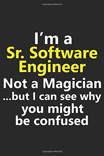 I'm a Sr Software Engineer Not A Magician But I Can See Why You Might Be Confused: Dotted Graph Notebook Paper Letter Size 6”x9” Inches Bullet Grid Graphing Pad Journal