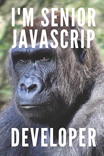 I'm Senior JavaScript Developer: Gift Journal Notebook for Frontend dev, Agency digital, Coders, JavaScript Developers or Companies, Clean notebook