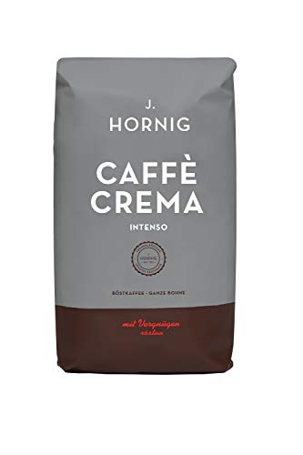 J. Hornig café en grano, Caffe Crema Intenso, arabica y robusta, 1kg, asado y envasado en Austria