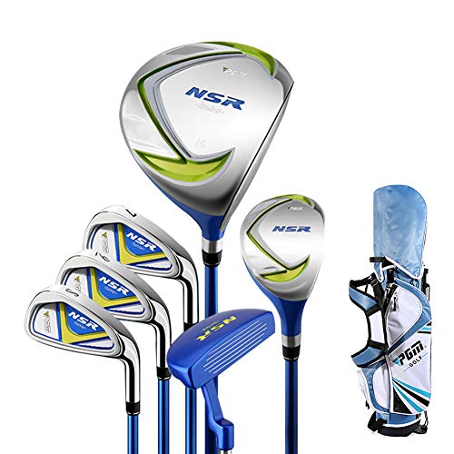 Kofull Junior Golf Club Sets 6 Golf Putter Set & Golf Club Stand Bag & Head Cover para niños 95-115CM 3-5 años