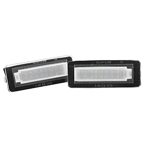 Luces de Placa de Matrícula 2 unids Número de Coche Placa de Matrícula Lámpara de Luz LED Se Ajusta para Smart Fortwo W450 W451 W453