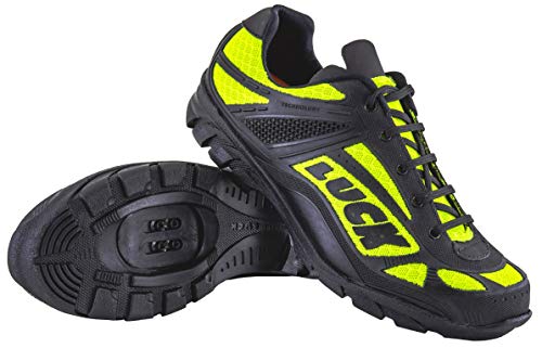 LUCK Zapatillas de Ciclismo Predator 18.0,con Suela de EVA Ideal para Poder adaptarte a Cualquier Terreno y disciplina Deportiva. (47 EU, Amarillo)