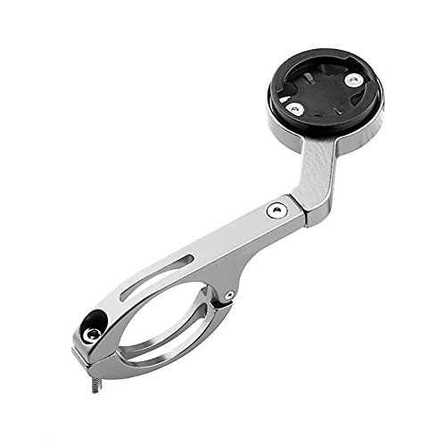 Manillar de extensión de Montaje, Extensor de Manillar de Bicicleta de montaña para Garmin Bryton Mio Cyclo (Silver)