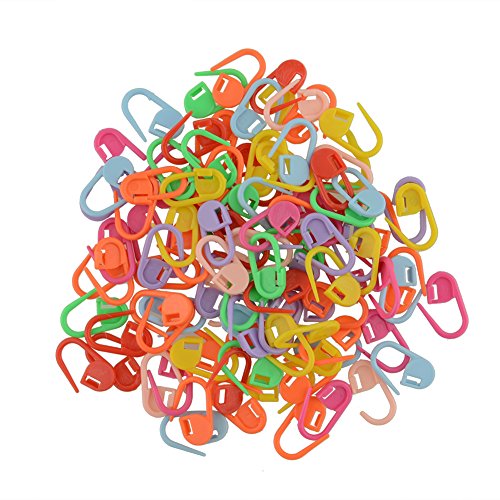Miryo-100pcs marcadores de la puntada de plástico para hacer punto del ganchillo de bloqueo, cierre de ganchillo, herramientas para hacer punto Multicolores
