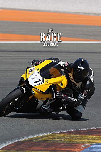MY RACE JOURNAL DOT GRID STYLE NOTEBOOK: 6x9 inch booklet for notes and lists related to your favorite sport motorsport bikes and tuning nice birthday present for boys and men
