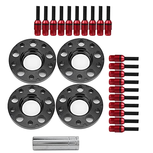 needlid Separadores de Rueda, M12x1.5 Separadores de Rueda centrados en buje Duradero para modificación de Coche para 1 3 5 6 7 SERI E82 E30 E36 E60(Red)