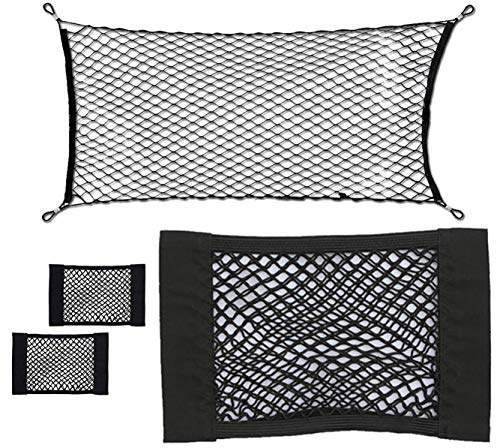 non-branded Red Elástica Maletero Organizador Coche(110 X 60 cm) y 3 pcs Bolsa de Red Elástica Maletero Organizador Redes de Almacenaje(40 X 25 cm) para Maletero de Coche non-branded Red Elástica Maletero Organizador Coche(110 X 60 cm) y 3 pcs Bolsa de Red Elástica Maletero Organizador Redes de Almacenaje(40 X 25 cm) para Maletero de Coche