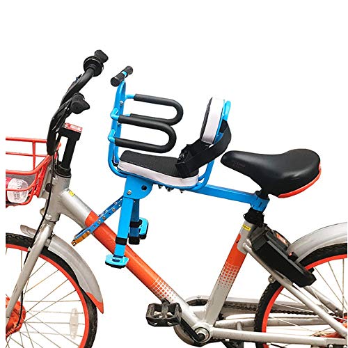 Ouqian Sillita Portabebé Bicicleta Asiento eléctrico del Coche Delantero del Asiento de Seguridad del bebé Plegable Bicicleta de montaña de la Bicicleta Infantil para niños de los niños