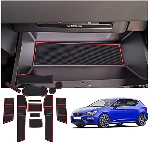 Para Seat Leon Cupra 5F 2017-2019,Coche Accesorios Interior Puerta Seguridad Pad Cup Alfombrillas,Antideslizante Copa Mats Anti Slip Puerta De Acceso Kit De La Para Seat Leon Cupra 5F 2017-2019,Coche Accesorios Interior Puerta Seguridad Pad Cup Alfombrillas,Antideslizante Copa Mats Anti Slip Puerta De Acceso Kit De La