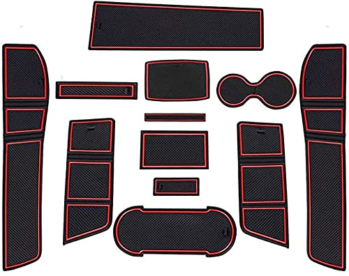 Para SEAT Leon Cupra 5F FR 2017 2018 2019 2020,Coche Accesorios Interior Puerta Seguridad Pad Cup Alfombrillas,Antideslizante Copa Mats Anti Slip Puerta De Acceso Kit De La