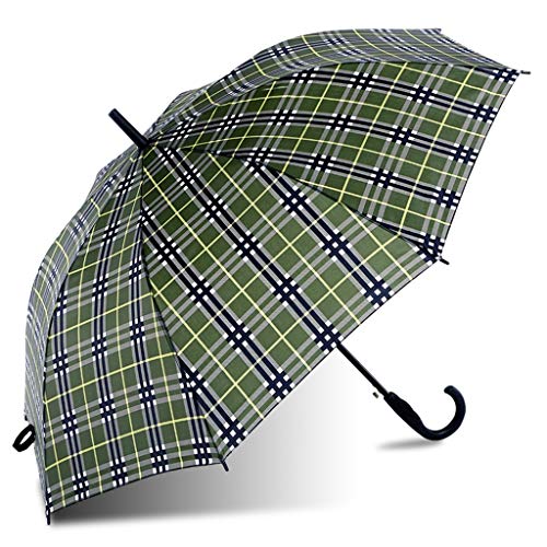 Paraguas Ligero semiautomático para Negocios, con Mango Curvado, Paraguas de Mano semiautomático, con Marco de Acero Completo 3
