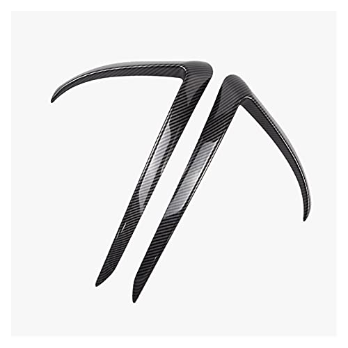 Pingping ZZPING Cuchilla Delantera Ajuste para Tesla Modelo 3 ABS Fibra de Carbono Decoración de Estilo Modificación de la decoración 2017-2020 Frontal antiniebla lámpara Spoiler Light Blade Pingping ZZPING Cuchilla Delantera Ajuste para Tesla Modelo 3 ABS Fibra de Carbono Decoración de Estilo Modificación de la decoración 2017-2020 Frontal antiniebla lámpara Spoiler Light Blade