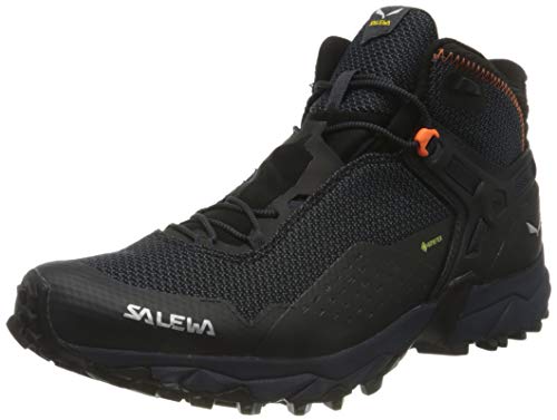 Salewa MS Ultra Flex 2 Mid Gore-TEX, Zapatillas para carrera de senderos Hombre, Negro (Black Out/Red Orange), 46 EU