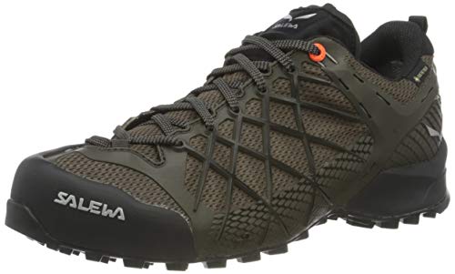Salewa MS Wildfire Gore-TEX, Zapatos de Senderismo Hombre, Negro (Black Olive/Wallnut), 46 EU
