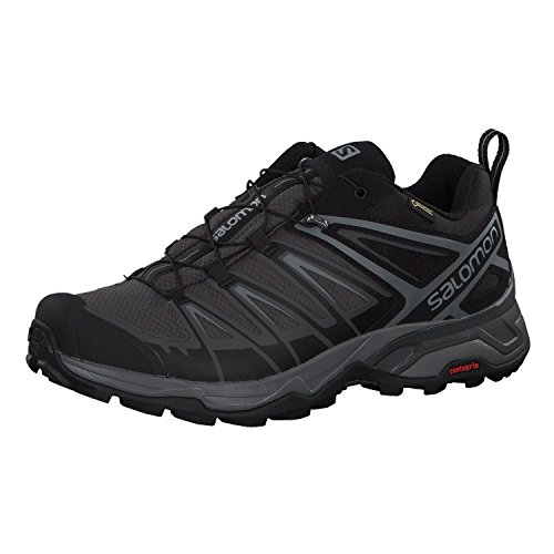 Salomon X Ultra 3 GTX, Zapatillas de Senderismo Hombre, Negro (Black/Magnet/Quiet Shade), 41 1/3 EU