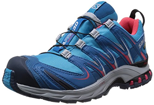 Salomon XA Pro 3D GTX, Zapatillas de Senderismo Mujer, Azul Boss Blue Darkness Blue Papaya B, 36 2/3 EU