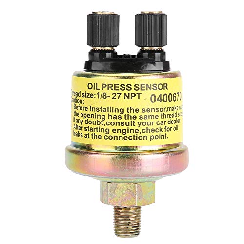 Sensor de presión de aceite del motor, universal 1/8 NPT Reemplazo del sensor de presión de aceite del motor para el medidor del mercado de accesorios