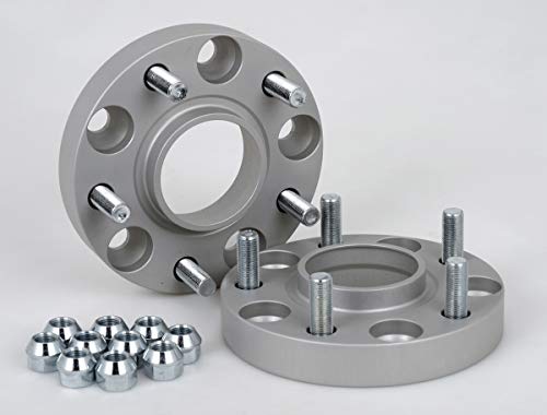 Separadores de acoplamiento de aluminio, 2 unidades (20 mm por disco/40 mm por eje), incluye certificado de piezas TÜV.