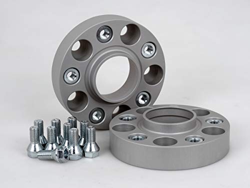 Separadores de acoplamiento de aluminio, 2 unidades (25 mm por disco/50 mm por eje), incluye certificado de piezas TÜV.