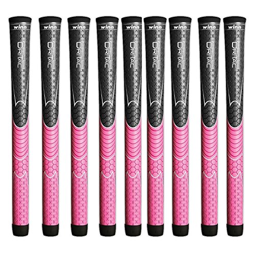 Set de 9 o 13 nuevo Winn Dri-Tac señoras rosa Golf agarre. 3dt-gpk DriTac, rosado, (Pink - (Set of 9 grips))