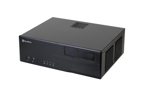 SilverStone SST-GD05B USB 3.0 - Grandia HTPC Micro ATX Carcasa de Ordenador, Rendimiento silencioso con Alto Flujo de Aire, Negro