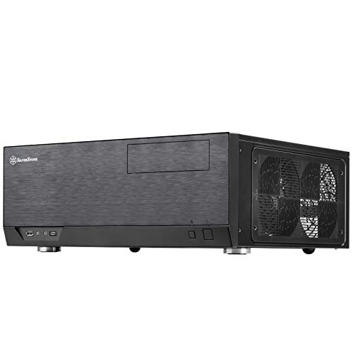 Silverstone SST-GD09B-C - Grandia HTPC ATX Carcasa de Ordenador, Rendimiento silencioso con Alto Flujo de Aire, Conector USB Tipo C en el Puerto de E/S, Negro