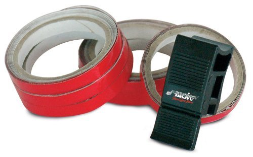 Simoni Racing FS/1R Tira Adhesiva para llantas de coche y moto, Rojo